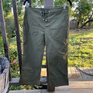 prAna khaki green crop pants small